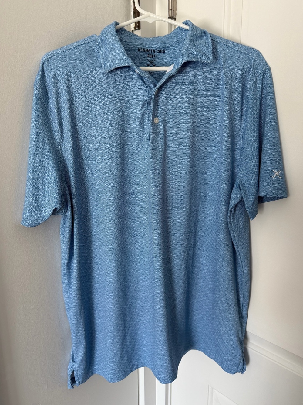 Kenneth Cole Blue Short-Sleeve Golf Polo ⛳️